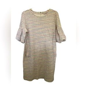 Loft Shift Dress With Sleeve Detail Women’s Size Large